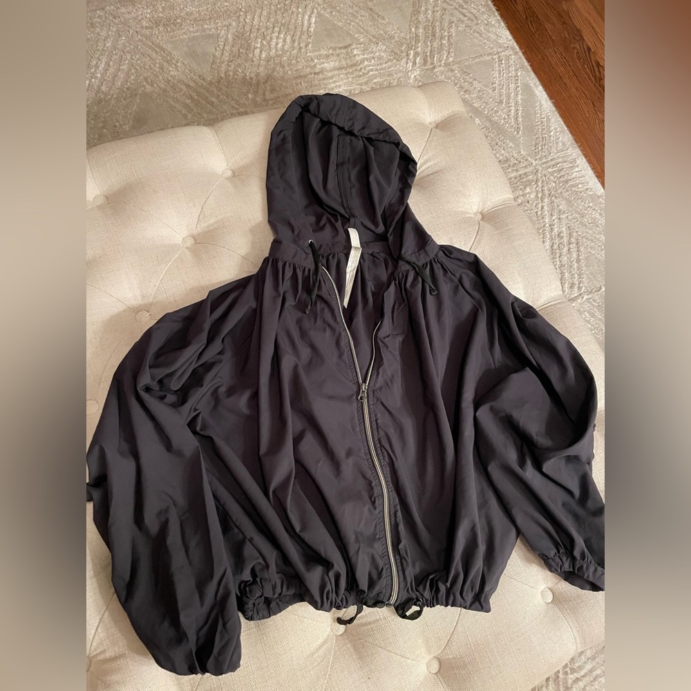 Free People Small Black Wind Breaker